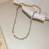 Estilo Étnico Irregular Contas de Cristal Contas Colar Acessórios Feminino Luz de Luxo Alta Qualidade Corrente da Clavícula Estilo de Férias Colar