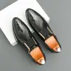 Sapatos de Couro Masculinos de Negócios Tamanho Grande Transfronteiriços Outono e Inverno Nova Moda Sapatos Casuais Slip-On de Cano Baixo Sapatos de Couro Pontiagudos Lacados