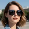 Moda Europeia e Americana Novo Estilo Óculos de Sol Personalizados, Escolhas de Influenciadores de Street Style, Óculos de Sol com Proteção UV, Óculos de Formato Único de Luxo