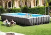 Estante de tubería rectangular original piscina para remar soporte grande piscina para nadar familiar infantil engrosado