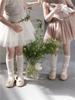 AMB300 verano nuevos calcetines para niños calcetines de tubo de gasa de burbujas de color sólido para bebé calcetines de rizo de malla ultradelgados viento de princesa