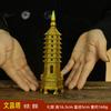 Venta al por mayor de fábrica cobre Torre Wenchang latón Torre Wenchang de siete pisos Torre Wenchang de nueve pisos Torre Wenchang de trece pisos adornos de Torre Wenchang con grifo