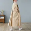 Fotos reales de la camisa vestido holgada de estilo coreano, talla grande, para el otoño de 2026, vestido casual hasta la rodilla, camisa y camisola babydoll