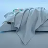 Fundas de almohada 100% algodón 48x74cm, juego de dos, para uso doméstico, funda interior individual de color liso de algodón puro para adulto