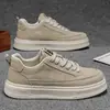 Zapatos de Hombre 2026 Otoño Nuevos Casuales de Caña Baja Suela Gruesa de Cuero Versátiles Resistentes al Desgaste Antideslizantes Impermeables Zapatillas Deportivas