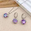 Collar con Flores de Colores y Diseño de Corazón, Accesorios de Collar Corazón del Océano para Mujeres, Temperamento de Lujo Ligero, Regalo Versátil para Mejor Amiga