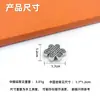 Acessórios de Borla de Nó Chinês de Liga de Prata de Xizang com Ornatos de Contas Budistas de Nuvem e Estrela Lua Atacado