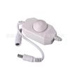 Atenuador de barra de luz LED monocromática perilla de atenuación en línea interruptor atenuador 12-24v Blanco Negro