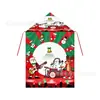 Capa con Capucha de Fabricación Personalizada Transfronteriza Nuevo Producto con Estampado de Patrón de Reno Navideño, Muñeco de Nieve y Papá Noel