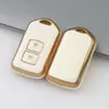 Adecuado para 2 3 llaves Toyota Toyota Toyota Camry Arix Yi Zhi Wei Chi FS funda para llaves borde dorado TPU pegamento suave
