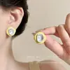 Pendientes Irregulares de Esmalte Dopamina Drip para Primavera y Verano para Mujer, Pendientes de Tachuela con Diseño Dulce de Nicho, Pendientes Extremadamente Hermosos y Únicos