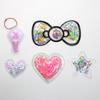 Accesorios para Ropa PVC Inflable Etiqueta de Plumas Etiqueta con Forma Rellenable Flash Impresión Digital Correa Adhesivo Termofusible Velcro