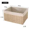Cesta de armazenamento tecida à mão, caixa de armazenamento para lanches, cesta de bambu, cesto de roupa suja, caixa de armazenamento grande para calças