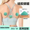Conjunto de Ventosaterapia de Silicone Portátil Personalizado OEM Ferramenta de Massagem de Pressão Negativa Pequena Copos Macios de Silicone Reutilizáveis