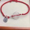 Pulseira de Corda com Fivela de Passo Esmaltada Simples Acessórios Femininos Marca da Sorte Corda de Mão Ajustável Pulseira Melhor Amigo de Casal
