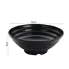 Venta al por mayor de vajilla para restaurante Paquete individual Plástico de paja de trigo Dorado Sheng Tazón redondo Tazón para fideos Tazón para sopa Tazón de desayuno Tazón para arroz