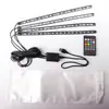 Iluminación Ambiental para el Piso del Coche Control Remoto Bluetooth 48 LEDs SMD Controlados por Sonido Decorativos Modificados Siete Colores Respiratorios para Vehículo