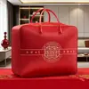 Bolsa de Embalaje para Colcha de Boda, Bolsa Grande de Almacenamiento para Colcha de Boda y Ropa, Bolsa de Almacenamiento Engrosada, Bolsa de Embalaje Festiva Roja