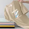 Camiseta Casual de Manga Corta para Hombre, Nueva Versátil de Verano con Cuello Redondo para Usar Debajo, Top Casual Versátil y Atractivo