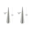 Molde de Tubo Largo de Acero Inoxidable Molde para Hornear Rollos Crujientes Molde para Rollos Sicilianos Tubo Extendido para Freír y Dar Forma Cónica