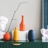 Color Morandi Estilo Nórdico Creativo ins Jarrón de Cerámica para Flores Secas Sala de Estar Arreglo Floral Adornos Decorativos Modernos Simples