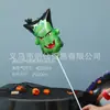 Tema Popular de Halloween com Vareta Portátil Balão Pequeno Morcego Abóbora Aranha Bruxa Cenário Decoração Arranjo Balão