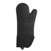 Guantes de silicona engrosados para el hogar, guantes de algodón con aislamiento térmico resistente al calor, uso en horno de microondas, guantes alargados con boca multi-oblicua