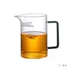 Tetera de Vidrio Resistente al Calor con Colador de Té Integrado, Infusor de Té en Forma de Media Luna, Jarra de Té de Moda, Separación de Agua y Té