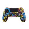 Adequado para Capa Protetora de Controle Ps4, Capa de Silicone para Controle Ps4 com Impressão por Transferência de Água, Capa de Borracha Macia Camuflada, Acessórios para Controle de Ps4