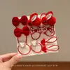 Presilha de Cabelo Infantil Orelha de Coelho Laço de Pérola 2025 Grampo de Cabelo de Veludo para Meninas Acessório de Cabeça de Ano Novo para Menina Tiara de Ano Novo