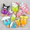 Accesorios de Resina que Brillan en la Oscuridad de Helado, Accesorios para el Cabello Kuromi Sanrio, Accesorios para el Cabello de Helado, Pegamento de Crema Casero para DIY
