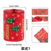 Cinta de Lino para Navidad Cinta de Navidad con Alambre Lazo de Navidad Cinta para Decoración de Árbol de Navidad Regalo