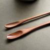 Cuchara de Madera Japonesa Mango Largo Cuchara para Revolver Miel Condimento Cuchara de Madera para Café Cuchara de Hogar de Nanmu Té con Leche