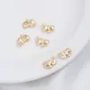 Chapado en Oro de 14K Conserva el Color Caja de Música Carrusel Colgante Hecho a Mano DIY Pulsera Collar Colgante Pendientes Pequeño Colgante