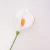 Acabamento transfronteiriço feito à mão calla lírio lã flor malha imitação flor eterna crochê flor artificial decoração para casa