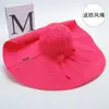 Sombrero de ala ancha para mujer para exteriores en verano, transpirable, protector UV, ajustable, sombrero de sol elegante