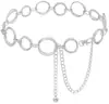 Joyería Transfronteriza Europea y Americana Cadena de Pantalón Sexy Cadena Metálica Círculo Cadena Corporal Redonda Cadena de Cintura Multicapa Cinturón Moldeador de Cintura para Mujer