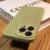 Adequado para Uso no Verão, Capa para Celular Apple 16 para Dissipação de Calor, Capa Protetora Respirável para iPhone 17 Pro Max 14 Plus