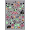 Adesivos de Nail Art para Halloween 2026 Abóbora Fantasma Gato Preto Caveira Morcego Teia de Aranha Fofo Infantil Festival