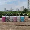 Vaso de Licor Mini de Lujo con Pedrería, Taza de Café Estilo Italiano con Estampado de Leopardo, Vaso con Popote de Acero Inoxidable, Vaso para Agua