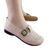 Nuevos Zapatos de Tela Transpirables Cómodos de Malla de Verano Estilo Old Beijing para Mujer, Zapatos sin Cordones de Suela Suave Antideslizantes para Madres de Mediana Edad y Mayores