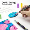 Bolígrafo Marcador Acrílico Más Vendido Transfronterizo Estudiante Arte Tipo Pulsador Niños Pintura Bolígrafo de Graffiti Marcador para Manualidades DIY