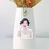 Yu Shuxin Llavero Acrílico Blanco Doble Cara Colgante Mochila Soporte Merchandising Mismo Estilo Tiktok