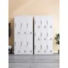Gabinete de Zapatos para Empleado de Fábrica Casillero de Hoja de Hierro de Seis Puertas para Dormitorio Gabinete de Almacenamiento de 24 Puertas con Cerradura Casillero de Vestidor de Cuatro Puertas