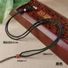 Cuerda para Collar DIY Trenzada Ágata Roja Cuentas Superiores Jade Ámbar Colgante Ajuste de Cuello Colgante Bolsita Cordón para Joyería Mayoreo
