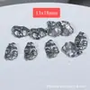 Colgante de Flor de Loto de Plata Sanqi de Plata Vieja de Shanxi Pequeñas Flores Accesorios Componentes para Manualidades y Joyería DIY