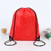 Mochila de Poliéster com Logo para Evento de Maratona 210D Sacola com Cordão Sacola Promocional Necessaire com Cordão 210D