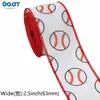 Cinta con temática de béisbol, cinta tejida decorativa con borde rojo, fondo blanco, diseño de béisbol, fondo negro, caricatura de béisbol, patrón floral de béisbol