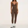 Conjunto Deportivo Exclusivo de Comercio Exterior Espalda Descubierta Halter Alta Elasticidad Ropa de Fitness Control de Abdomen Levantamiento de Glúteos Conjunto para Correr y Fitness Mujer 5575