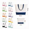 Set de bolsas de lona personalizadas con bolsa de maquillaje con cremallera, juego de dos piezas para compras transfronterizas y regalos promocionales
